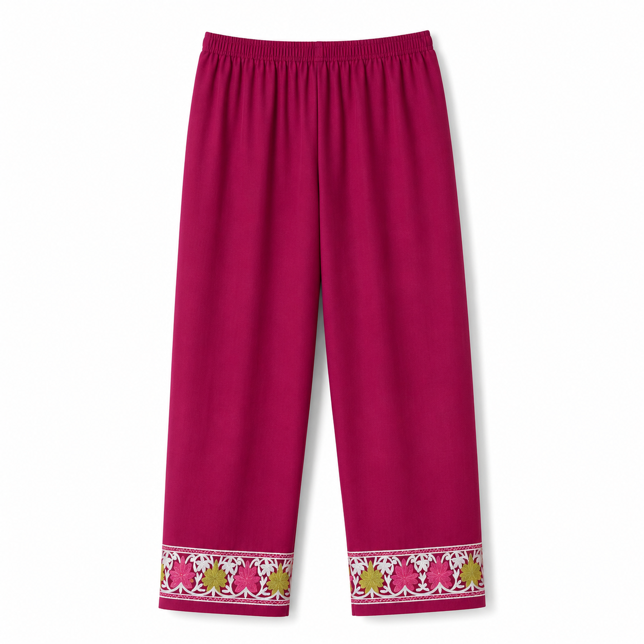 Kashmir Aari cotton Co-Ord Set | Plum